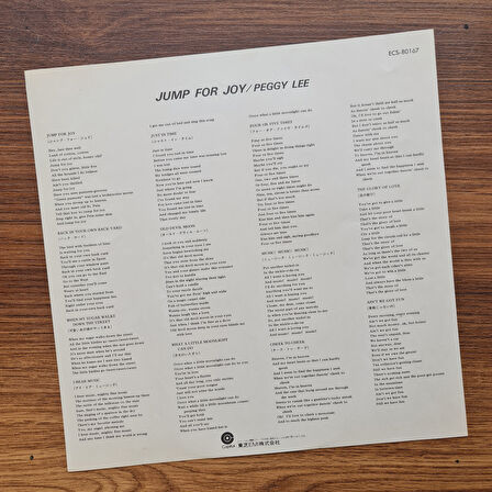 Peggy Lee – Jump For Joy 33'lük LP PLAK