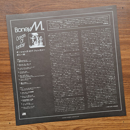 Boney M. – Oceans Of Fantasy 33'lük LP PLAK