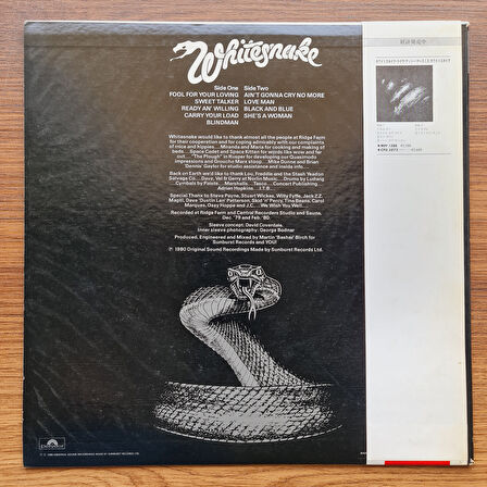 Whitesnake – Ready An' Willing 33'lük LP PLAK