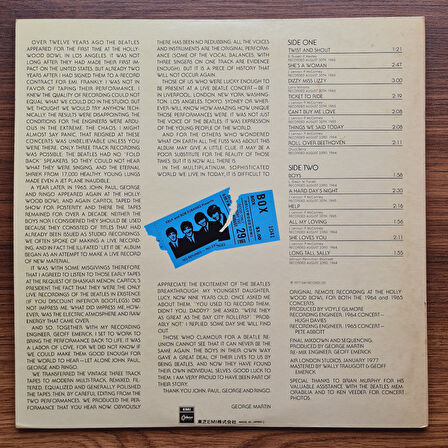 The Beatles – The Beatles At The Hollywood Bowl 33'lük LP PLAK