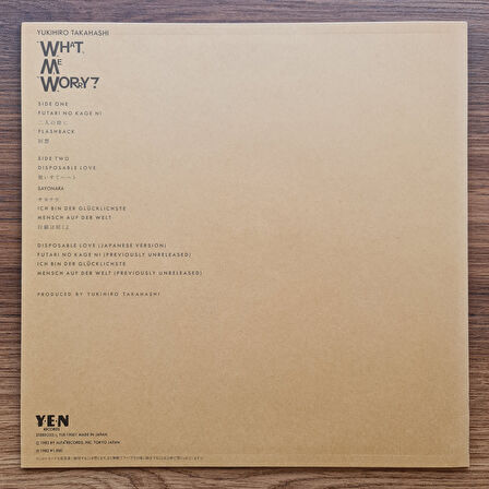 Yukihiro Takahashi – What, Me Worry?