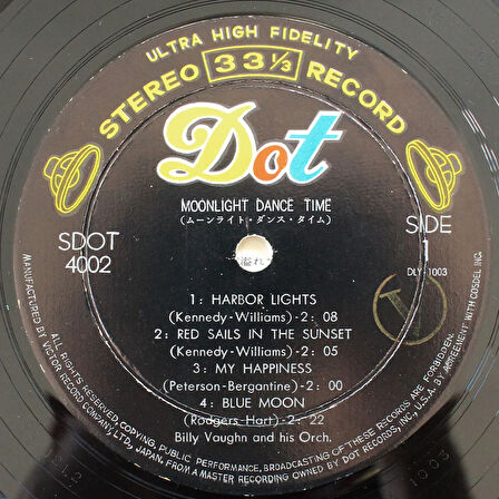 Billy Vaughn – Moonlight Dance Time (10'' Plak)
