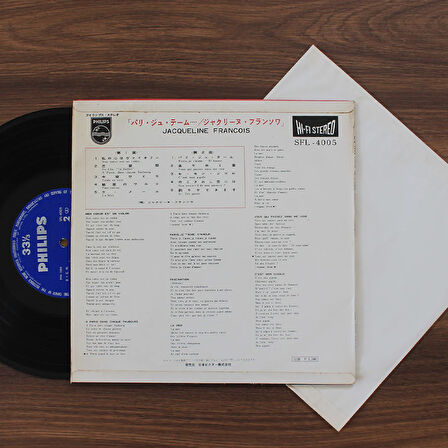 Jacqueline François – Paris Je T'aime (10'' Plak)