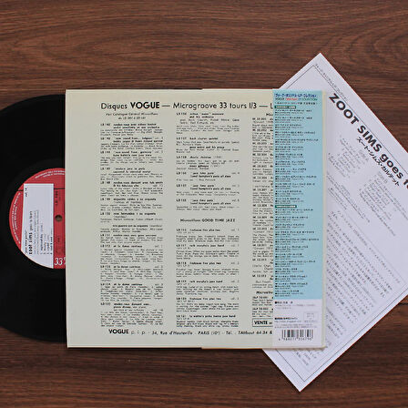 Zoot Sims With Kenny Clarke, Jerry Wiggins & Pierre Michelot – Goes To Town: Jazz Time In Paris Vol. 14 (10'' Plak)