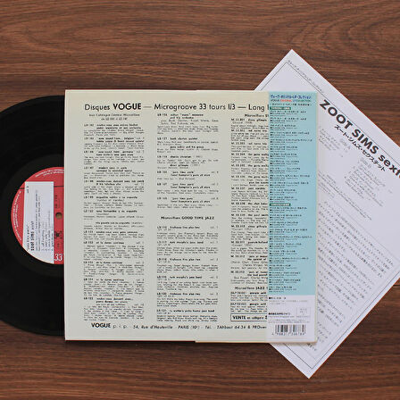 Zoot Sims – Zoot Goes To Town: Jazz Time Paris, Vol. 8 (10'' Plak)