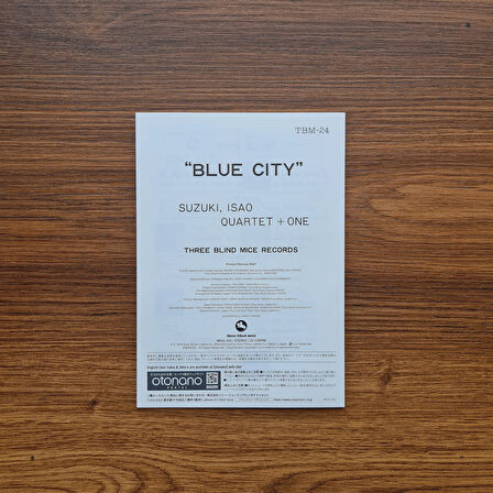 Isao Suzuki Quartet – Blue City (TBM)
