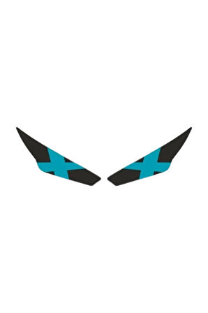 Rks R250 2023 - 2024 Uyumlu Far Sticker X Mavi