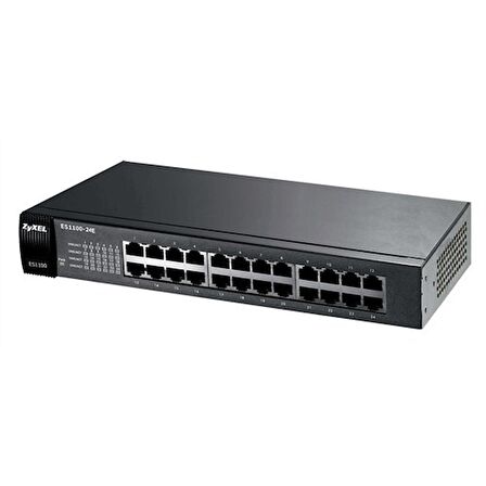 Zyxel ES1100-24E 24-Port 10/100Mbps Port-Önceliklendirme Destekli Yönetilemeyen Fast-Ethernet Switch