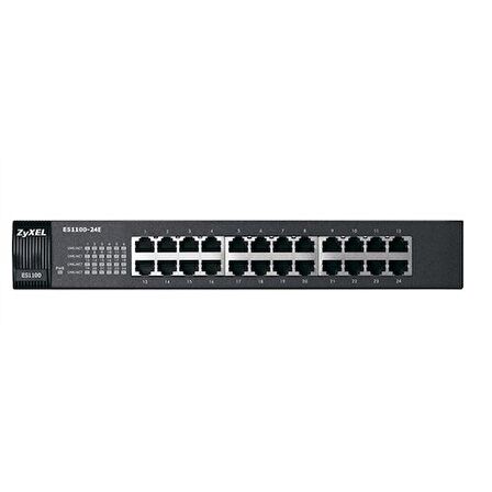 Zyxel ES1100-24E 24-Port 10/100Mbps Port-Önceliklendirme Destekli Yönetilemeyen Fast-Ethernet Switch