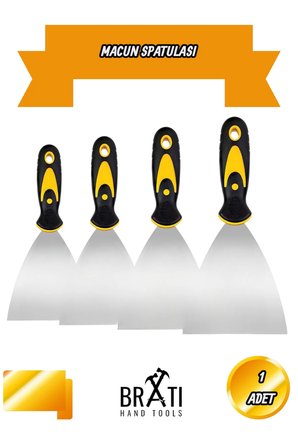 Profesyonel Macun Spatulası 60 Mm Dayanıklı Esnek Yapı Tamir Sıva Alçı Yüzey Düzeltme El Aleti 6 Cm