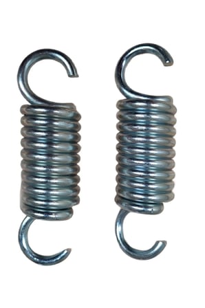 7 Mm Çelik 2 Adet Salıncak Yayı - Uzun - 10 Boğum - 14,5 Cm - Galvanizli - Düz Kancalı