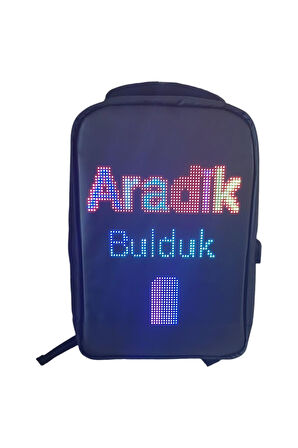 Renkli WiFi Kontrollü LED Ekranlı Backpack