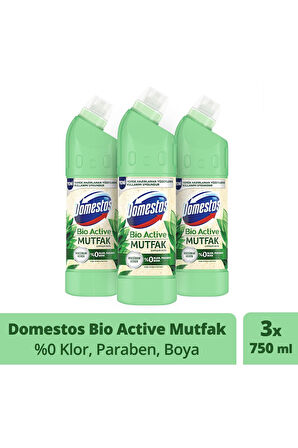 Domestos Çamaşır Suyu Bio Active Mutfak Okaliptüs 750 Ml x 3 Adet