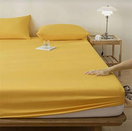 Ranforce Pamuklu Yastık Kılıflı Lastikli Çarşaf Takımı 160 x 200 Çift Kişilik