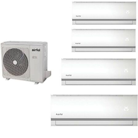 Airfel 4+1 İnverter 9+9+12+24 42000 Btu/h A+++ Enerji Sınıfı R32 İnverter Multi Split Duvar Tipi Klima