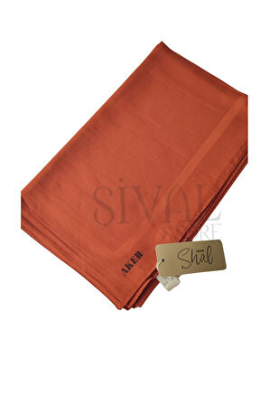 Düz koton şal 961 Kiremit