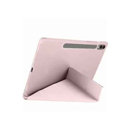 Samsung Galaxy X610 Tab S9 FE Plus 12.4 Kılıf Kalemlikli Mars Tablet Kılıfı - Rose Gold