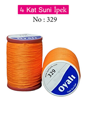 Oyalı 4 Kat Suni İpek İplik İğne Oyası Boncuk İpi Tığ Oyası No:329