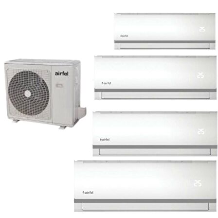 Airfel 4+1 İnverter 9+12+12+18 42000 Btu/h A+++ Enerji Sınıfı R32 İnverter Multi Split Duvar Tipi Klima