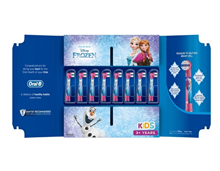 Oral-B Kids Frozen 8'li Çocuk Şarjlı Diş Fırçası Yedeği