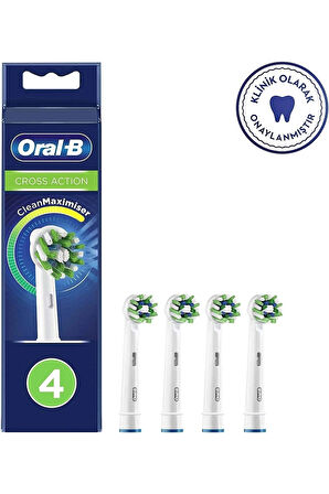 Oral-B Cross Elektrikli Diş Fırçası Yedek Başlığı 4 Adet