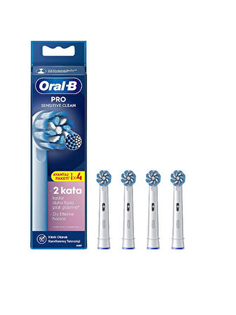 Oral-B Pro Sensitive Clean (Ekstra Yumuşak Kıllar) X-Filament Şarjlı Diş Fırçası Yedek Başlığı 8 Ade