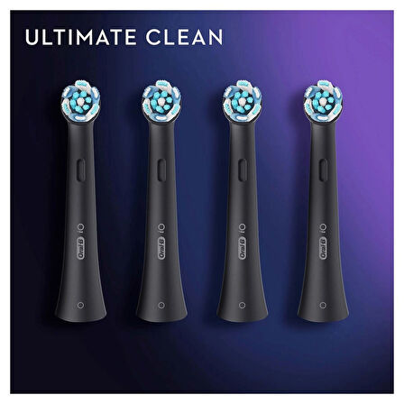 Oral-B iO Ultimate Clean 4 Adet Siyah Şarjlı Diş Fırçası Yedek Başlığı