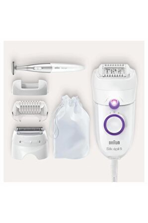 Braun Silk Epil 5 5825 3 in 1 Işıklı Epilatör + Bikini Trimmer