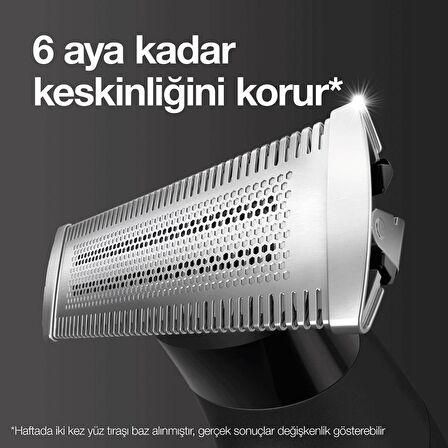 Braun X XT 5100 6 Başlıklı Kablosuz Islak/Kuru Sakal-Vücut Çok Amaçlı Tıraş Makinesi 