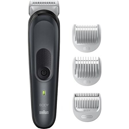 Braun Bodygroomer 3 Bg3340 Skinshield Teknolojisi, 3 Ek Parçalı Vücut Bakım Seti