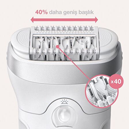 Braun Silk Epil 9 9865 SensoSmart 4 in 1 Kablosuz Islak/Kuru Işıklı Şarjlı Epilatör