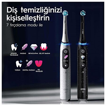 Oral-B iO 10 Şarjlı Diş Fırçası - Stardust Beyaz