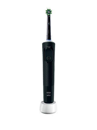 Oral-B D103 Vitality Pro Cross Action Şarjlı Elektrikli Diş Fırçası Siyah-Lila, Diş Macunu 50ml Avan