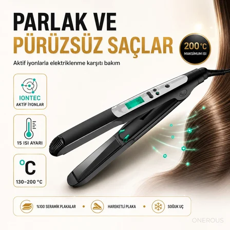 İyonik Saç Düzleştirici ve Şekillendirici, Elektriklenme Kontrolü, Yumuşak Kayan Seramik Plakalar