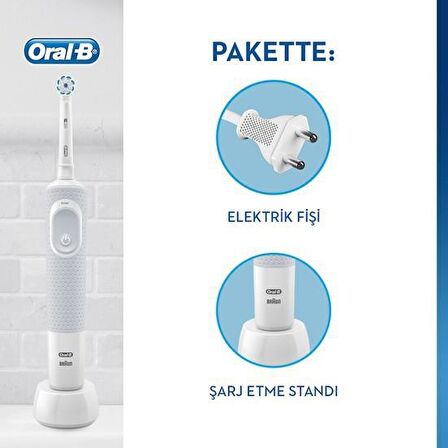 Oral-B Vitality 100 Cross Action & Sensi Ultra Thin Şarjlı Diş Fırçası 2'li