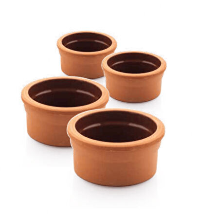 Mama Kasesi  İçi Sırlı 8*3,5 cm – 4’lü Kutu