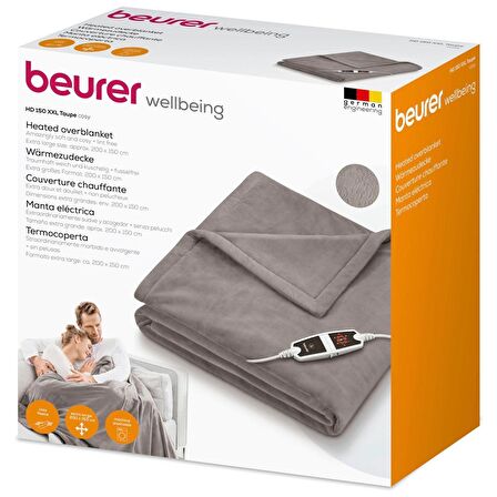 BEURER HD 150 XXL COSY TAUPE ELEKTRİKLİ BATTANİYE