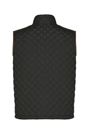 Siyah Biyeli Kapitone Yelek