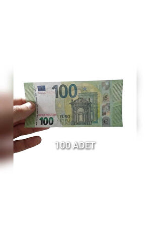 100 euro Geçersiz Sahte Düğün Film Dizi Parala (100 adet)