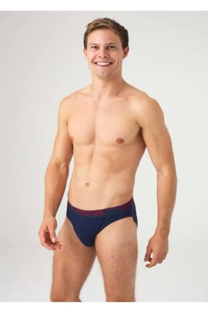 Erkek 3'Lü Slip -Siyah-Gri-Lacivert -TLY80U4A36