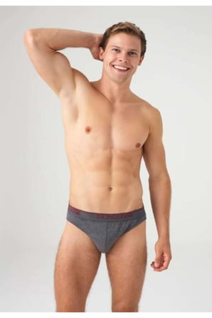 Erkek 3'Lü Slip -Siyah-Gri-Lacivert -TLY80U4A36