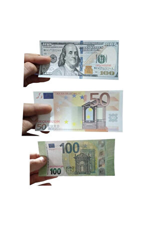 100 er adet 50 euro,100 euro,100 dolar Geçersiz Sahte Düğün Film Dizi Paralarıı