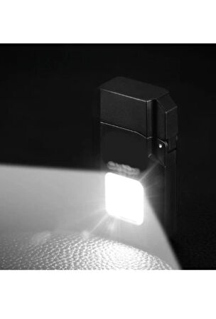 Mini Cob Led Işıklı Type-C Şarjlı Elektronik Gazsız Çakmak, Taşınabilir El Feneri