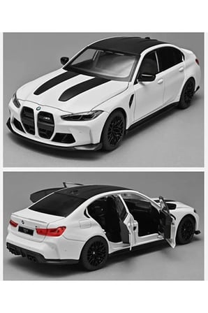 BMW M4 Diecast Model Araba Sesli Işıklı Açılan Kapılar BMW M4 CSL Model Araba