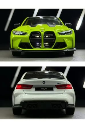 BMW M4 Diecast Model Araba Sesli Işıklı Açılan Kapılar BMW M4 CSL Model Araba