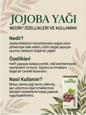 3 Adet - Jojoba(Jojoba Oil) Yağı 20 ml