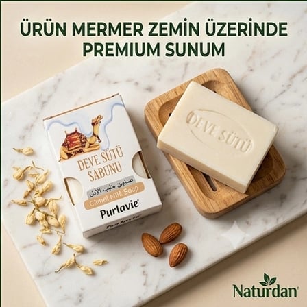 Deve Sütü Sabunu Doğal El Yapımı 100g-6 adet