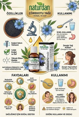 3 Adet-Çörekotu Yağı %100 Doğal Saf 50 ml