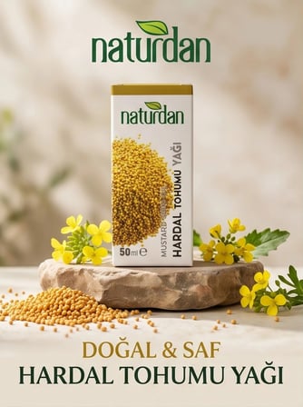 9 Adet - Sarı Hardal Tohumu Yağı 50 Ml