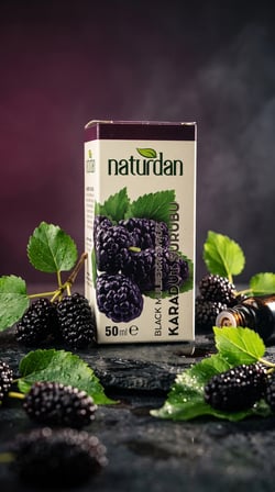 9 Adet - Naturdan Karadut Şurubu 50 Ml